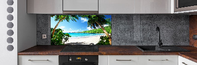 Panneau crédence cuisine Plage des Seychelles