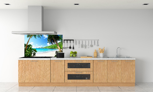 Panneau crédence cuisine Plage des Seychelles