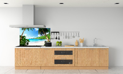 Panneau crédence cuisine Plage des Seychelles