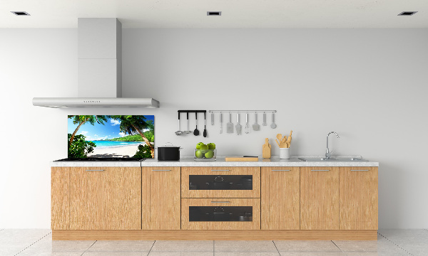 Panneau crédence cuisine Plage des Seychelles