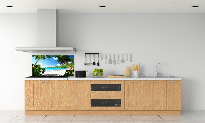 Panneau crédence cuisine Plage des Seychelles