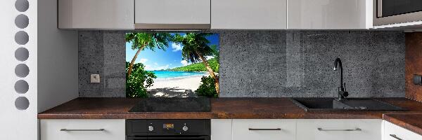 Panneau crédence cuisine Plage des Seychelles
