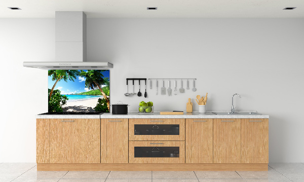 Panneau crédence cuisine Plage des Seychelles