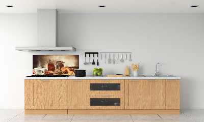 Crédence cuisine en verre trempé Petit déjeuner