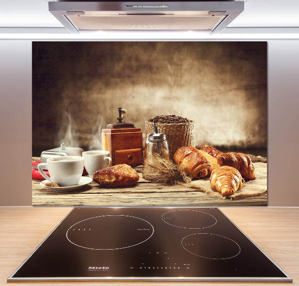 Crédence cuisine en verre trempé Petit déjeuner