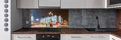 Crédence cuisine en verre Londres la nuit
