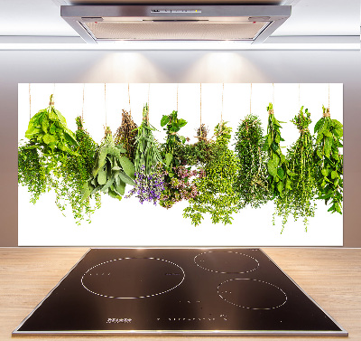 Crédence en verre avec motif Herbes sur une ficelle