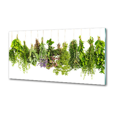 Crédence en verre avec motif Herbes sur une ficelle