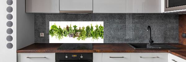Crédence en verre avec motif Herbes sur une ficelle