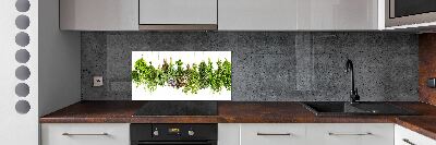 Crédence en verre avec motif Herbes sur une ficelle