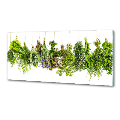 Crédence en verre avec motif Herbes sur une ficelle