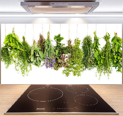 Crédence en verre avec motif Herbes sur une ficelle