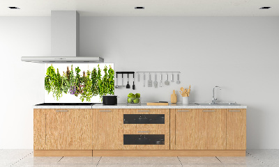 Crédence en verre avec motif Herbes sur une ficelle