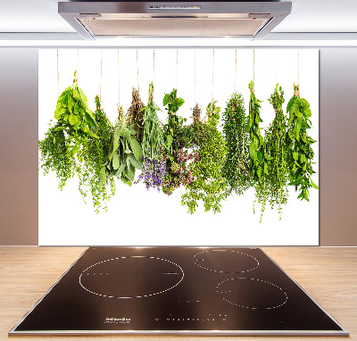Crédence en verre avec motif Herbes sur une ficelle