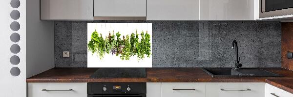 Crédence en verre avec motif Herbes sur une ficelle