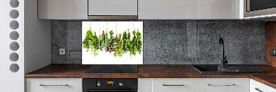 Crédence en verre avec motif Herbes sur une ficelle