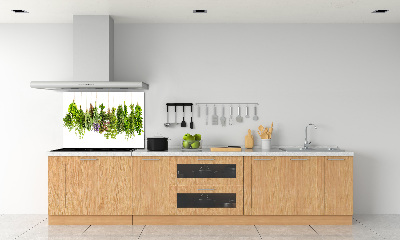 Crédence en verre avec motif Herbes sur une ficelle
