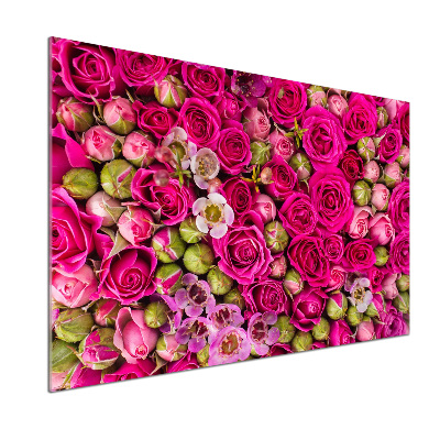 Panneaux muraux cuisine Roses