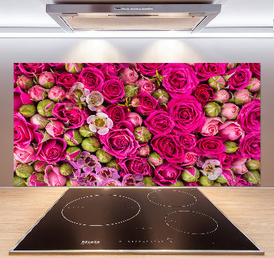 Panneaux muraux cuisine Roses