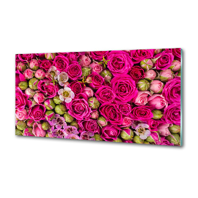 Panneaux muraux cuisine Roses