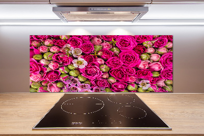 Panneaux muraux cuisine Roses
