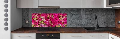 Panneaux muraux cuisine Roses