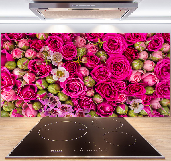 Panneaux muraux cuisine Roses