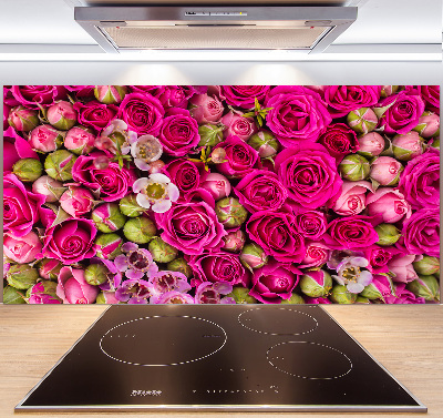 Panneaux muraux cuisine Roses