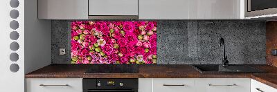 Panneaux muraux cuisine Roses