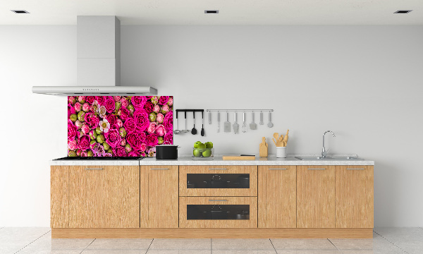 Panneaux muraux cuisine Roses
