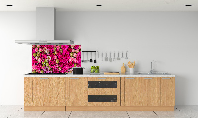 Panneaux muraux cuisine Roses