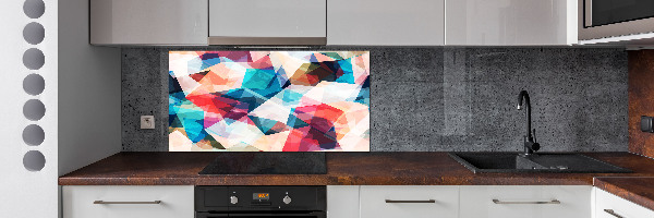 Verre pour crédence Abstraction mosaïque