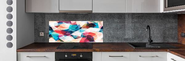 Verre pour crédence Abstraction mosaïque