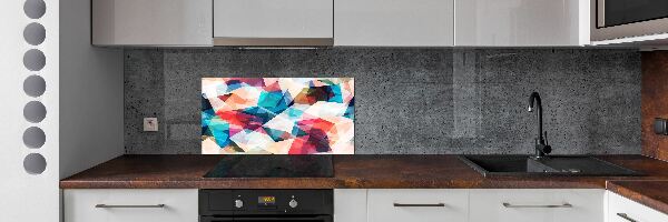Verre pour crédence Abstraction mosaïque