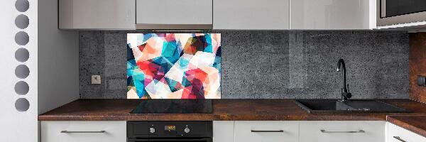 Verre pour crédence Abstraction mosaïque