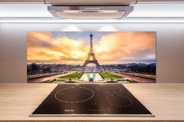 Crédence de cuisine en verre Tour Eiffel Paris