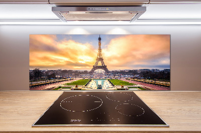Crédence de cuisine en verre Tour Eiffel Paris