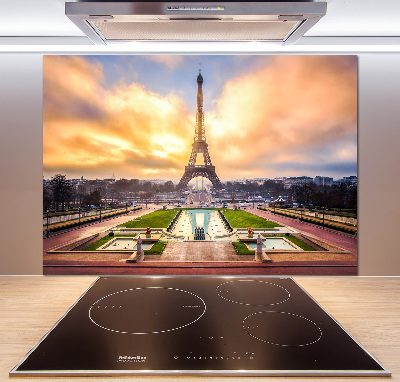 Crédence de cuisine en verre Tour Eiffel Paris