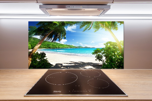 Panneau crédence cuisine Plage des Seychelles