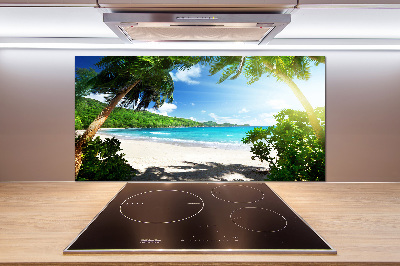Panneau crédence cuisine Plage des Seychelles