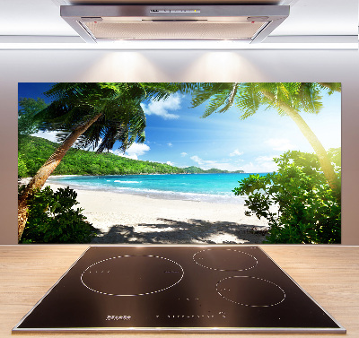 Panneau crédence cuisine Plage des Seychelles