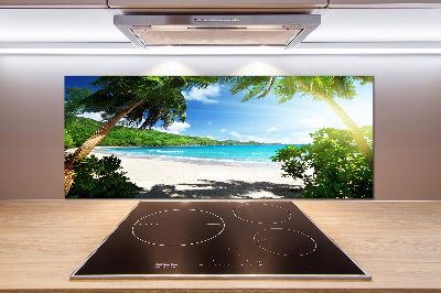 Panneau crédence cuisine Plage des Seychelles