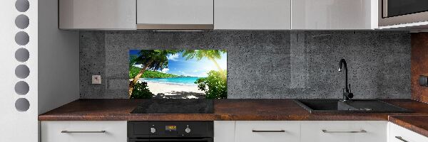 Panneau crédence cuisine Plage des Seychelles