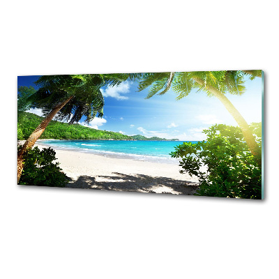 Panneau crédence cuisine Plage des Seychelles