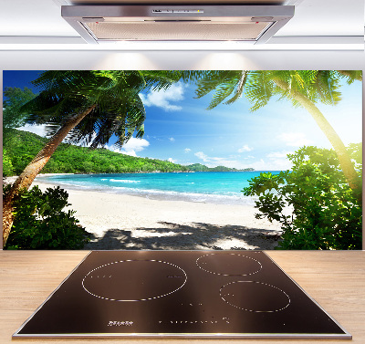 Panneau crédence cuisine Plage des Seychelles