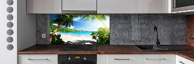 Panneau crédence cuisine Plage des Seychelles
