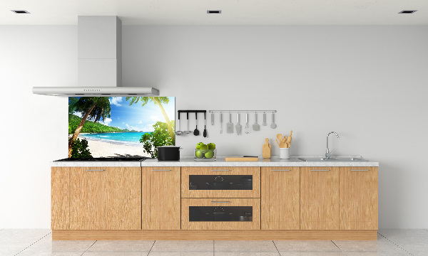 Panneau crédence cuisine Plage des Seychelles