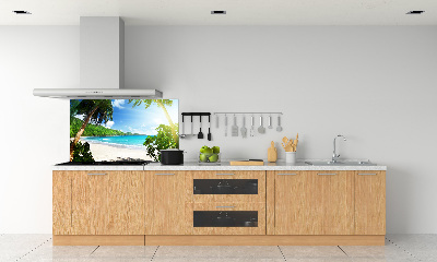 Panneau crédence cuisine Plage des Seychelles