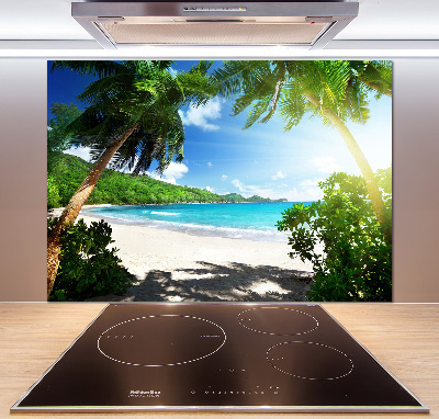 Panneau crédence cuisine Plage des Seychelles