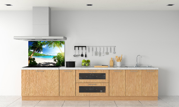 Panneau crédence cuisine Plage des Seychelles